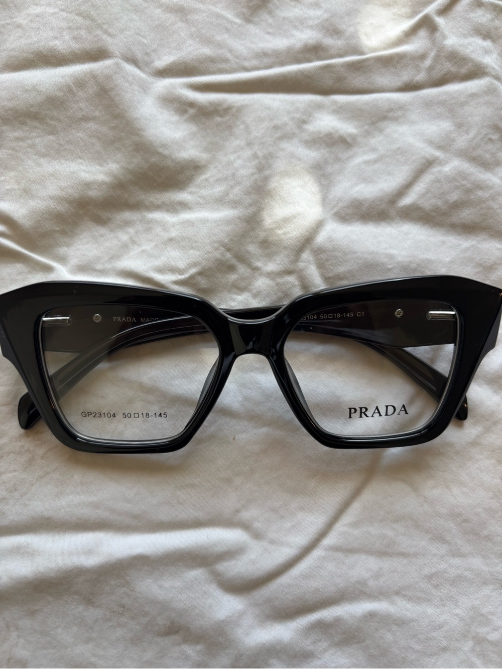 PRADA GP23104 Women's Black
Full Rim Eyeglass Frames
50-18-145